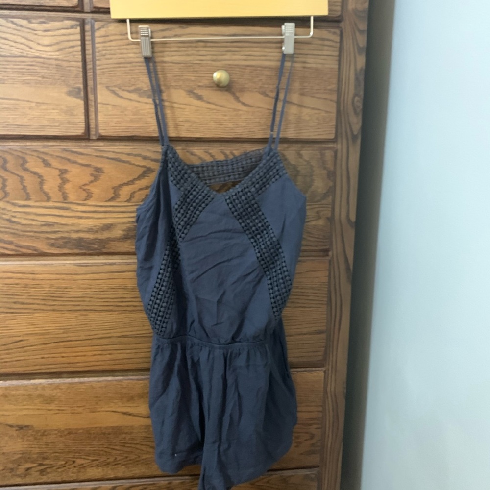 American Eagle navy blue romper